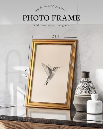 Vintage Gold Framed Wall Art for Living Room