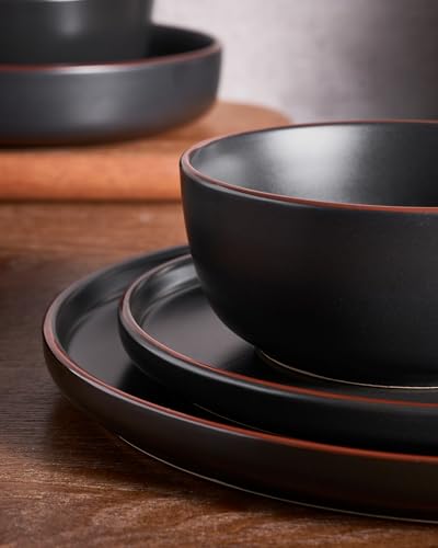 Mercury 16 Piece Stoneware Plates and Bowls
