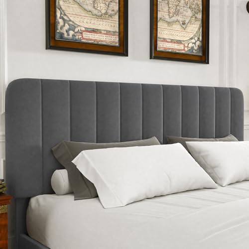 Full Size Upholstered Bed Frame with 4 Drawers and Headboard