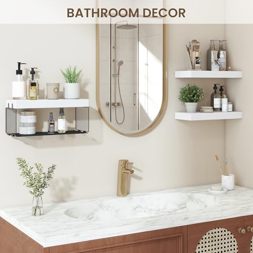 Bathroom Floating Shelf for Wall (3 Count)