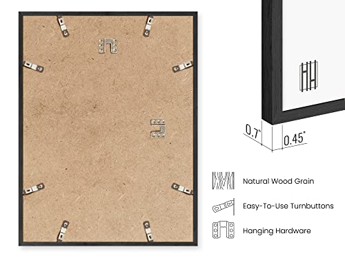 20x30 Black Oak Frame Set of 3 (3 Count)