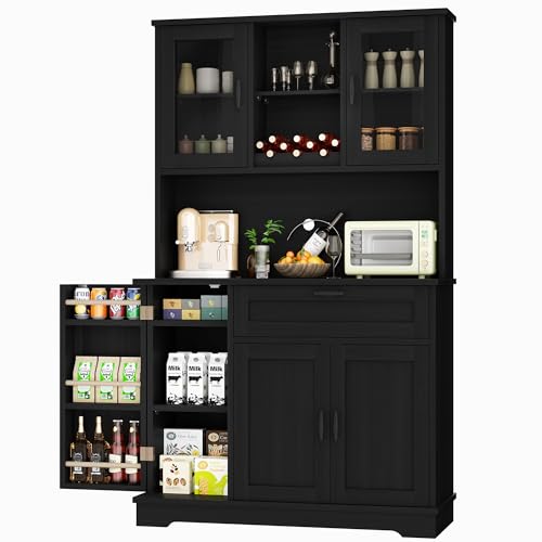 68" Kitchen Pantry Storage Cabinet
