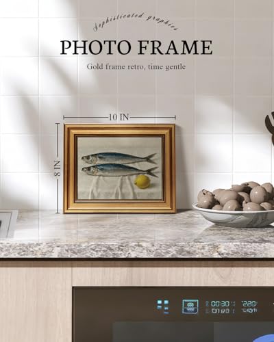 Vintage Gold Framed Wall Art for Living Room