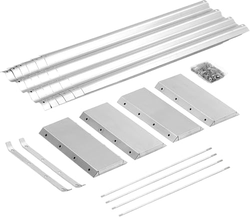 3 Pack 8×4×1ft Galvanized Metal Raised Garden Bed (3 Count)
