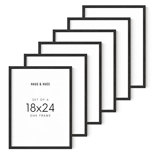 18x24 Black Oak Frame Set of 6 (6 Count)