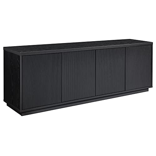 Hanson Rectangular TV Stand for TV's up to 75" in Black Grain