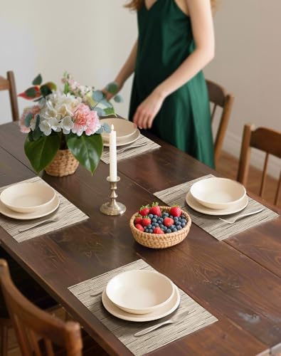 Light Brown Placemats Set of 8 (8 Count)