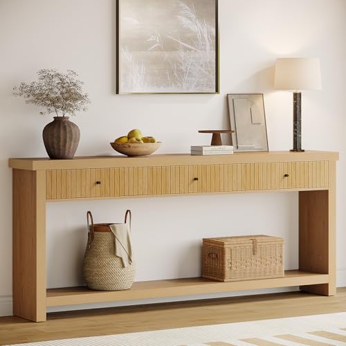 70.9 inch Console Table with 3 Drawers