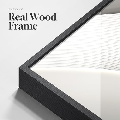 Large Framed Silver White Abstract Wall Art for Living Room
