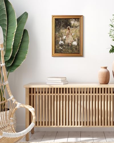 Vintage Gold Framed Wall Art for Living Room