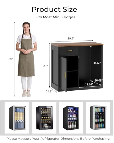 Mini Fridge Cabinet