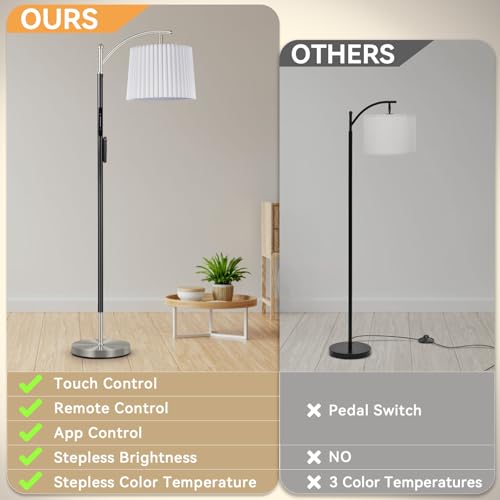 Floor Lamp LED Floor Lamp with APP & Remote & Touch Control