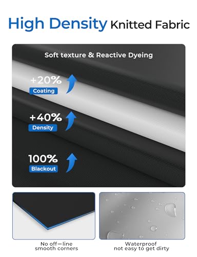 Blackout Curtains for Bedroom Portable 36"x60" Blackout Shades