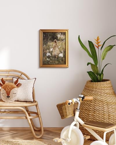 Vintage Gold Framed Wall Art for Living Room