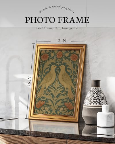 Vintage Gold Framed Wall Art for Living Room