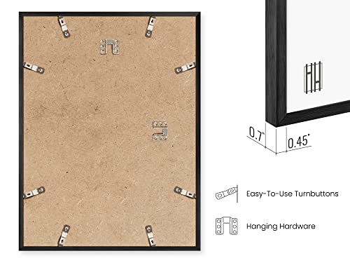12x18 Black Metal Picture Frames (4 Count)