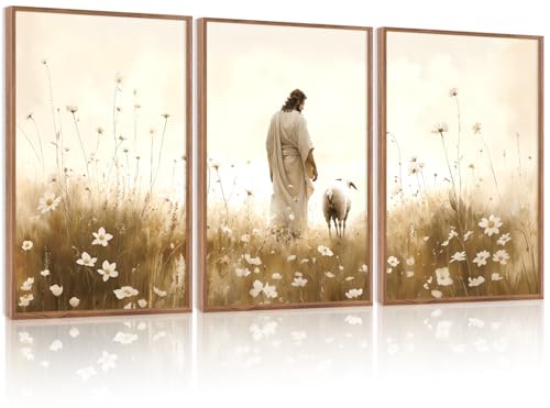 Christian Religious Scripture Prints Jesus Wall Art Set