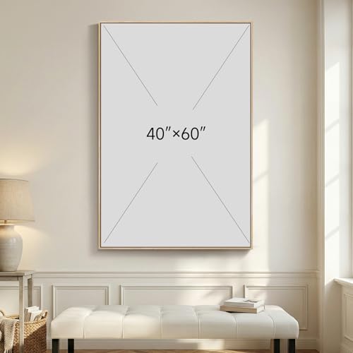 Extra Large Framed Teal Sage Green Abstract Wall Art