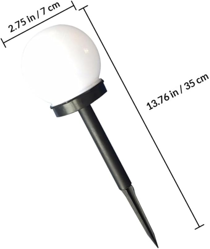 NOLITOY 4Pcs Solar Sphere Garden Lights