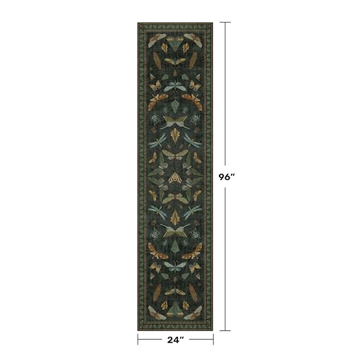 Washable Insect 2x8 Long Runner Rug for Hallway (16 Sq Ft)