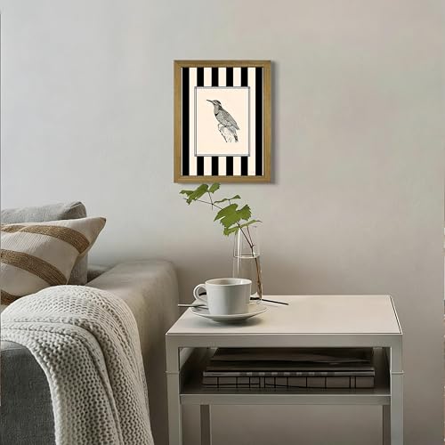 Framed Bird Canvas Wall Art Picture