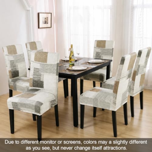 Pattern Chair Covers for Dining Room Set of 4