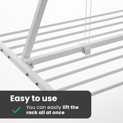 Mini, Folding, Pull Down, Ceiling Laundry Drying Rack, 60 in (3.2808 Foot)
