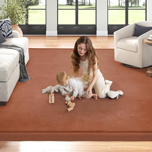 Baby Play Mat for Floor Nursery Muscle Mat Area Rug Playroom Rug 79x158" Elastic Foam 1.3" Thick Crawling Mat for Babies