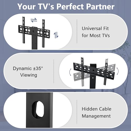 TV Stand with Mount and Power Outlets