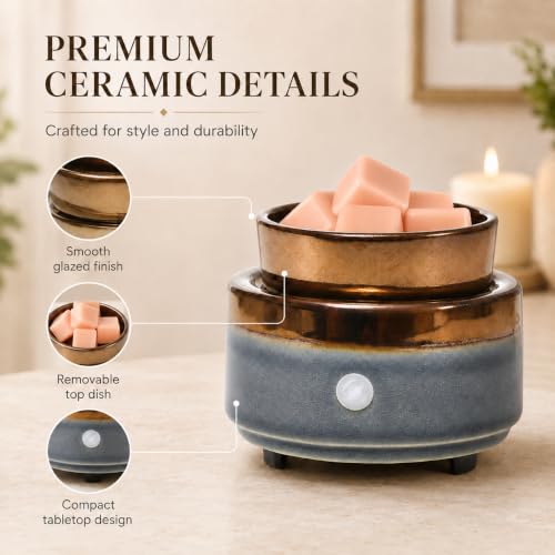 Ceramic Wax Melt Warmer Electric Wax Warmer for Scented Wax Cubes