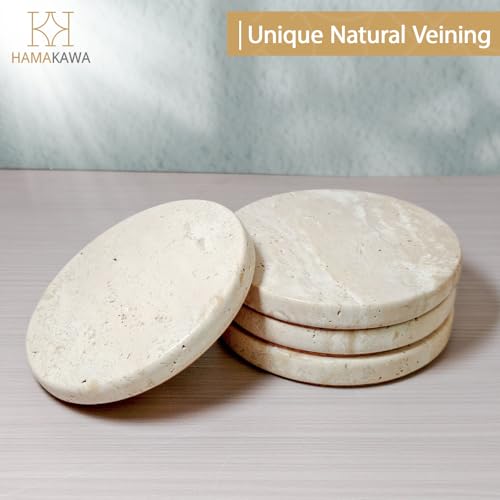 Turkish Natural Marble Coasters Set of 4 (4 Count)