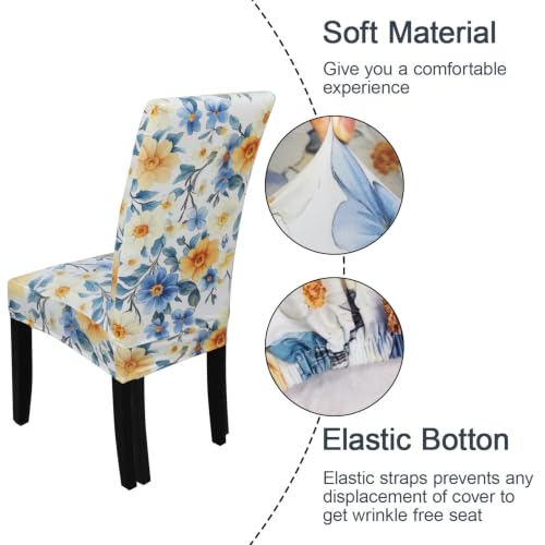 Pattern Chair Covers for Dining Room Set of 6