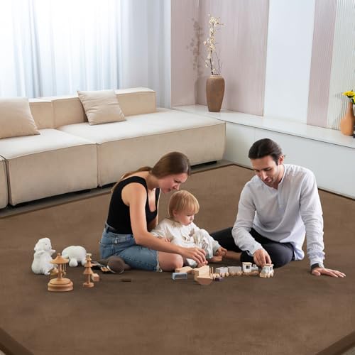 Baby Play Mat for Floor Nursery Rug Muscle Mat Area Rug Playroom Rug 74"x50" Playpen Mat Elastic Foam 1.3" Thick Crawling Mat for Babies