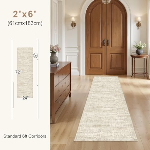 3x8 Washable Runner Rug for Hallway (24 Sq Ft)