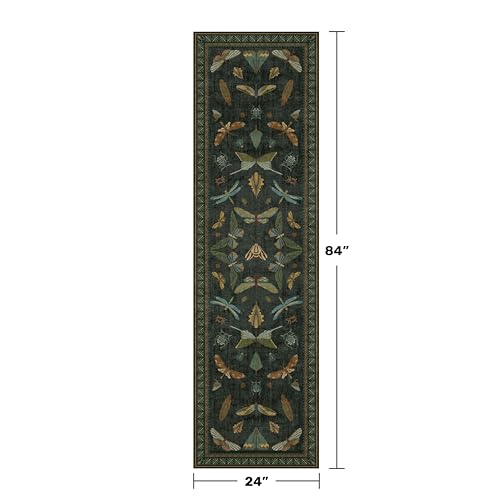 Insect 2x7 Stain Resistant Kitchen Runner Rugs (14 Sq Ft)