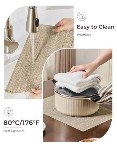 Light Brown Placemats Set of 12 (12 Count)