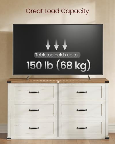 Modern 6 Drawer Dresser