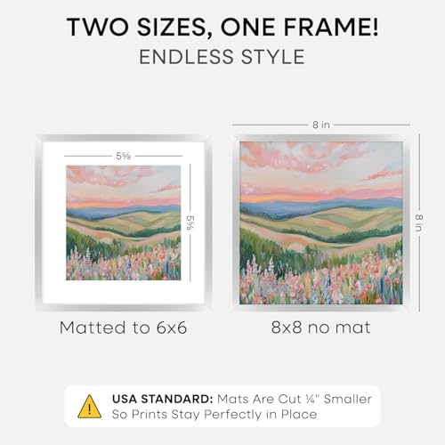 8x8 Silver Picture Frame (3 Count)