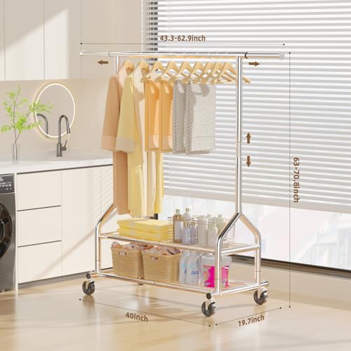 Heavy Duty Clothes Rack Load 556 LBS