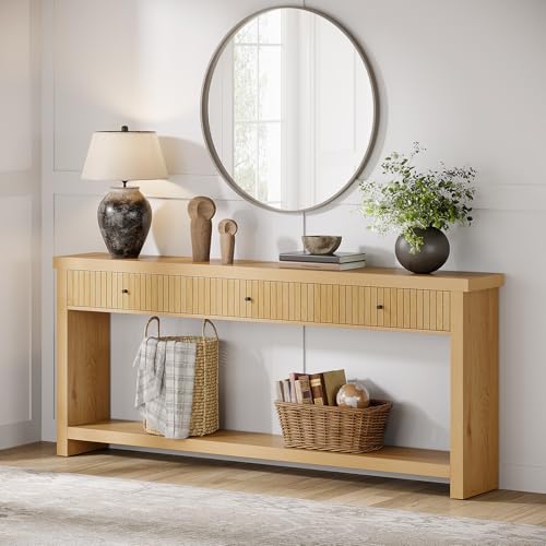 70.9 inch Console Table with 3 Drawers