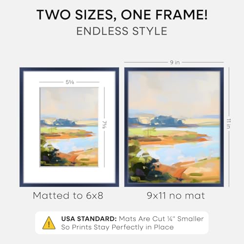 9x11 Blue Picture Frame (2 Count)