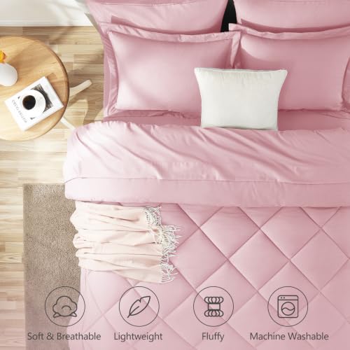 King Size Comforter Set Pink