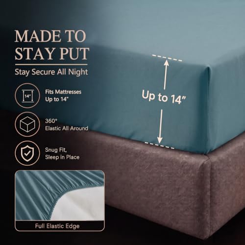 Oversized Queen Comforter Set Mineral Blue