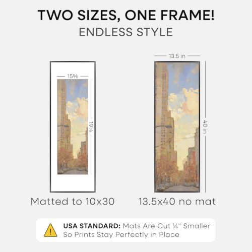 13.5x40 Black Picture Frame