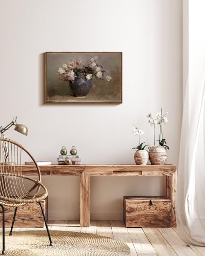 Framed Canvas Wall Art Vintage Decor