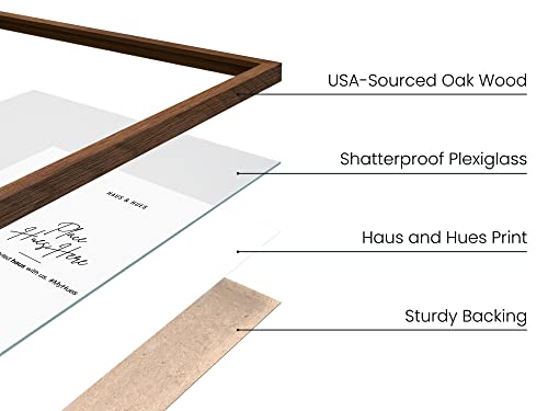 11x17 Walnut Oak Frame Set of 3 (3 Count)