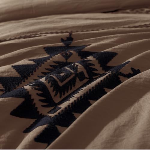 Embroidery California King Comforter Set 7 Pieces Bed in a Bag