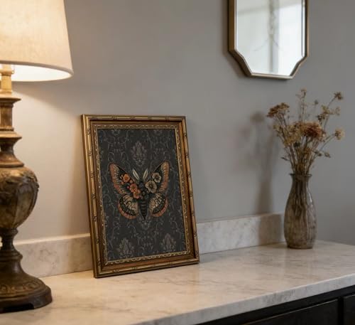 Vintage Gold Framed Butterfly Wall Art