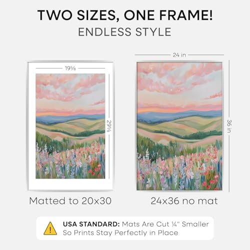 24x36 Silver Poster Frame (2 Count)