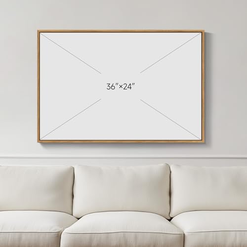 Framed Neutral Modern Beige Abstract Line Wall Art